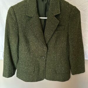 Women's Green Tweed Jacket